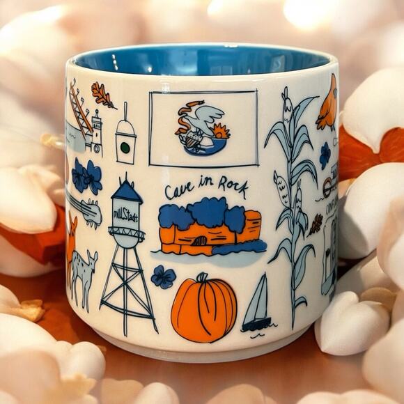 Starbucks Illinois Been There Series Across the Globe 14 oz Coffee Mug EUC - Picture 4 of 7